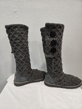 UGG Lattice Cardy Gray Boots